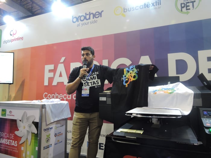 Impressão DTG com GTX Pro na FESPA Brasil 2024