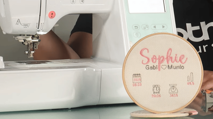 Design criado pela Priscila Marcantonio com a máquina Brother