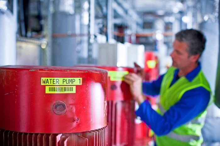 Etiquetas com código de barras para ambiente industrial