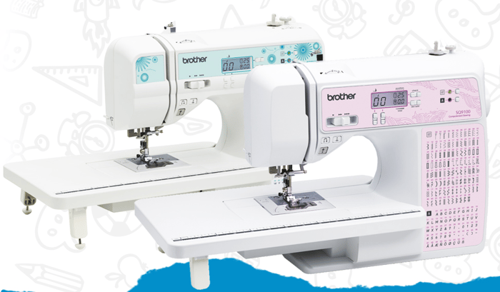 Máquinas de costura computadorizadas da Brother