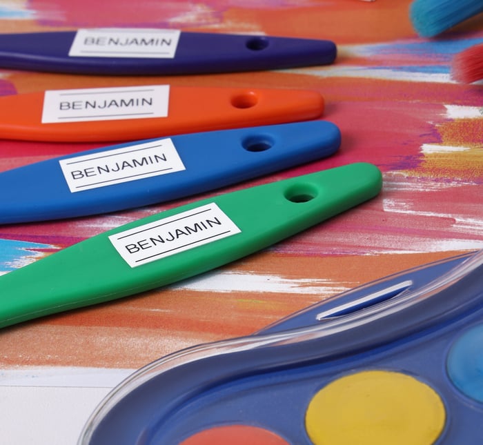 Organização do material escolar artístico