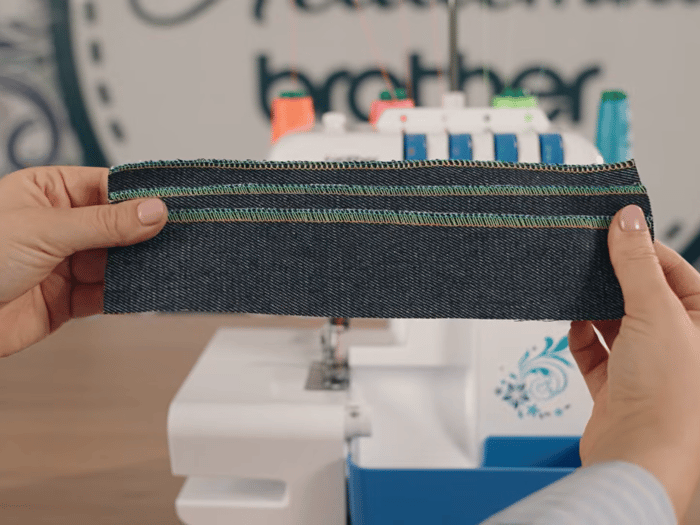 Ponto overlock na Brother 3534DT