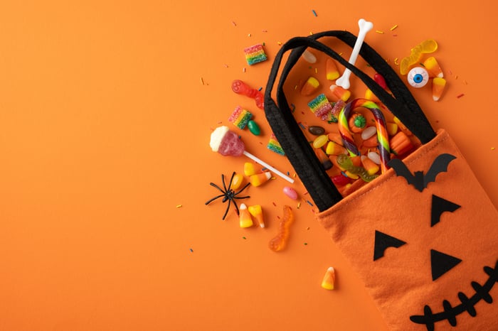 Sacola de doces para o Halloween