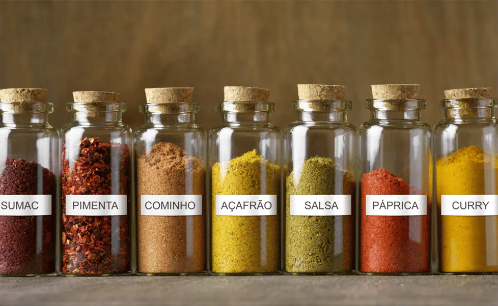 etiqueta para temperos de cozinha