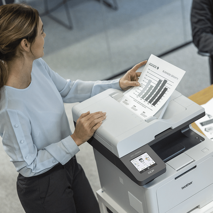 Impressão com toner na multifuncional laser monocromática DCP-L5662DN